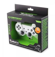 Esperanza EGG108W game controller Zwart, Wit RF Gamepad Analoog/digitaal PC, Playstation 3 - thumbnail