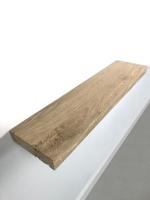 Zwevende wandplank oud eiken recht 80 x 20 cm - thumbnail