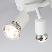 QAZQA Moderne spot wit kantelbaar rond 3-lichts - Jeany - thumbnail