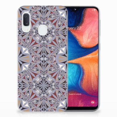 Samsung Galaxy A20e | TPU | Siliconen hoesje | Flower Tiles
