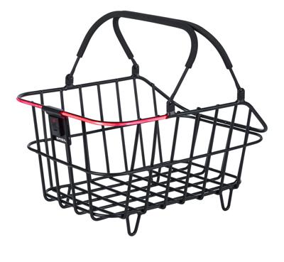 Basil cento alu multi system nordlicht - fietsmand - achterop - zwart Basil cento alu multi system nordlicht - fietsmand - achterop - zwart