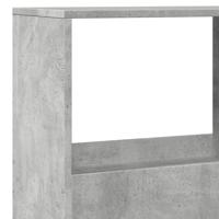 Boekenkast 100x33x175 cm bewerkt hout betongrijs - thumbnail