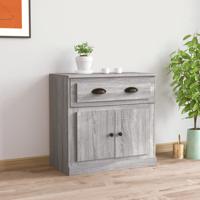Dressoir 70x35,5x67,5 cm bewerkt hout grijs sonoma eikenkleurig - thumbnail
