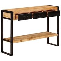Wandtafel 110x30x76 cm massief mangohout - thumbnail
