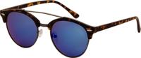 AZ Eyewear zonnebril unisex turtle met blauwe spiegellens (AZ 2180) - thumbnail