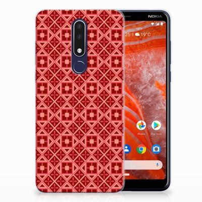 Nokia 3.1 Plus TPU bumper Batik Rood Nokia 3.1 Plus TPU bumper Batik Rood