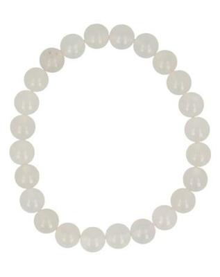 Ruben Robijn Kralenarmband jade wit 8mm 1 Stuks