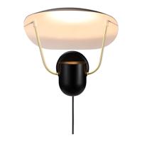 Wandlamp zwart Bedlamp met schakelaar &apos;Fabiola&apos; - thumbnail