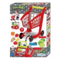 Ecoiffier 100% winkelwagen boodschappen kassa - thumbnail