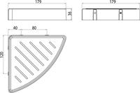Emco Loft hoekkorf met uitneembare inzet wit/chroom 054500103 - thumbnail