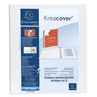 Exacompta Kreacover personaliseerbare ringmap wit 2 ringen van 25 mm - thumbnail
