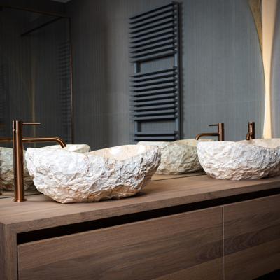 Waskom Loutro Kev S Rechthoek 50x35x20 cm Marmer Sand Waskom Loutro Kev S Rechthoek 50x35x20 cm Marmer Sand