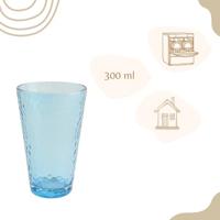 OTIX Waterglazen Longdrink Glazen Set van 6 Stapelbaar 300ml Gehame... - thumbnail