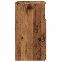Nachtkastjes 2 st 50x32x60 cm bewerkt hout oud houtkleurig - thumbnail