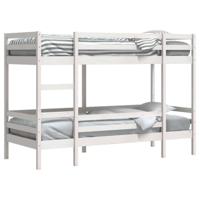 Stapelbed 75x190 cm massief grenenhout wit - thumbnail