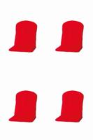 Kussen Kuip hoog 45x96 Panama rood (4 stuks) Madison - Madison - thumbnail