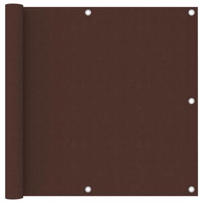 Balkonscherm 90x500 cm oxford stof bruin Balkonscherm 90x500 cm oxford stof bruin