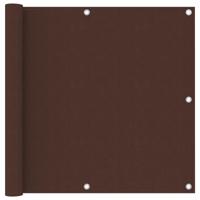 VidaXL Balkonscherm 90x500 cm oxford stof bruin - thumbnail