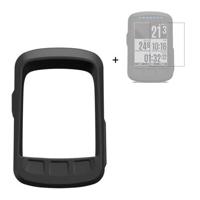Casecentive Silicone hoesje Wahoo ELEMNT BOLT V2 met screenprotector zwart - thumbnail