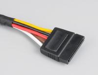Akasa SATA-voedingskabelverlenging | 15-pins SATA mannelijk naar vrouwelijk connector | 30cm | Zwarte hoes | AK-CBPW04-30 - thumbnail