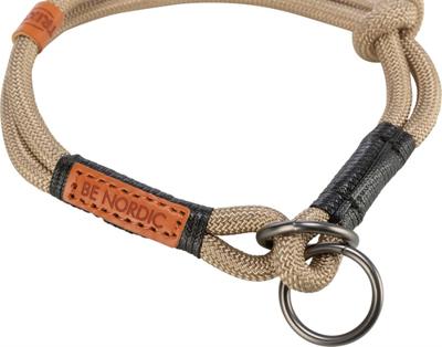 TRIXIE BE NORDIC HALSBAND HOND HALF-SLIP ZAND / ZWART 45X0,8 CM