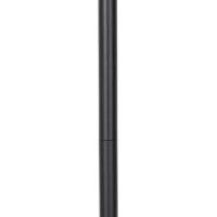 QAZQA Landelijke buiten vloerlamp zwart met bamboe incl. LED - Kaiser - thumbnail