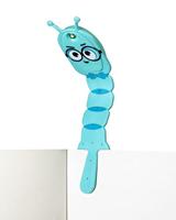 Mondikaarten Flexilight leeslamp bookworm aqua - thumbnail