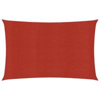 Zonnezeil 160 g/m 3,5x5 m HDPE rood - thumbnail