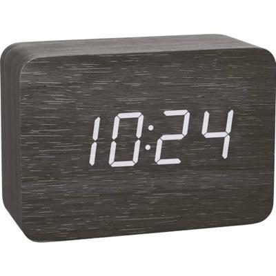 TFA Dostmann 60.2549.01 Wekker Zendergestuurd Hout, Zwart Alarmtijden 1