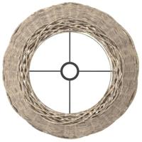 VidaXL Lampenkap ø50x30 cm wicker bruin - thumbnail