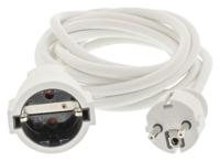 König EC103F1WH Stroom Verlengkabel 3 M H05vv-f 3g1.5 Ip20 Wit - thumbnail