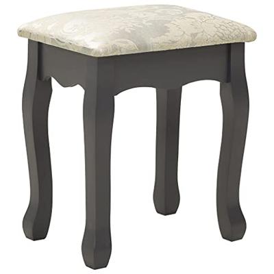 Kaptafelset met kruk 50x59x136 cm paulowniahout grijs - thumbnail