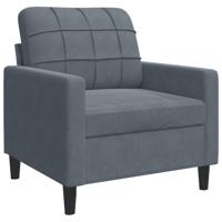 4-delige Loungeset met kussens en bolsters fluweel donkergrijs - thumbnail