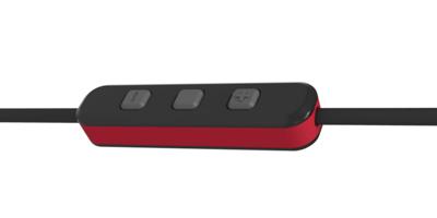 Pioneer CL5BT In-Ear Sport hoofdtelefoon met Bluetooth (ClipWear), muziekweergave tot 8 uur, IPX4 spatwaterdicht, handsfree-functie, inline-afstandsbediening, voor Apple en Android, rood