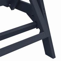 Ligstoel 3 pcs Marineblauw Polyetheen - thumbnail