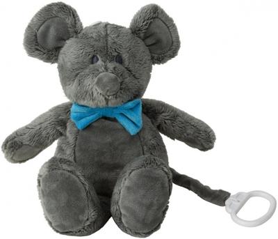 Pericles muzikale knuffel muis 28 cm donkergrijs/blauw Pericles muzikale knuffel muis 28 cm donkergrijs/blauw