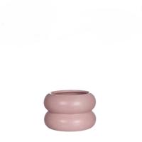 Chubby bloempot roze Ø9xH6,4cm - thumbnail