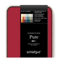 Schlafgut Schlafgut Pure Jersey Hoeslaken L - 140x200 - 160x220 285 Red Deep - thumbnail