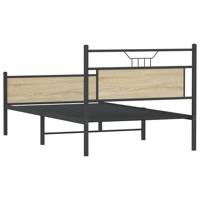 Bedframe zonder matras 107x203cm spaanplaat sonoma eikenkleurig - thumbnail