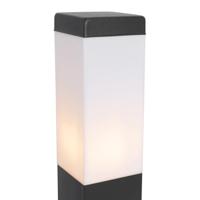QAZQA Buitenlamp donkergrijs 80 cm met stopcontact IP44 - Malios - thumbnail
