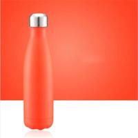 Thermische beker vacuüm kolf warmte waterfles draagbare roestvrijstalen sport ketel capaciteit: 500ml (Orange) - thumbnail