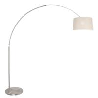 Steinhauer BooglampGramineus grijs met taupe lampenkap - 9676ST - thumbnail