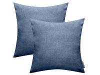 MAGMA Kussenhoes (40 x 40 cm, Donkerblauw) - thumbnail