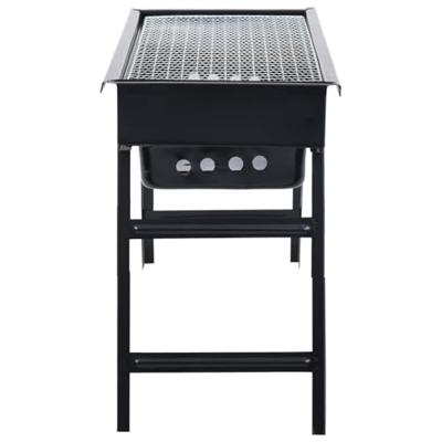 Campingbarbecue draagbaar 60x22,5x33 cm roestvrij staal