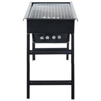 Campingbarbecue draagbaar 60x22,5x33 cm roestvrij staal - thumbnail