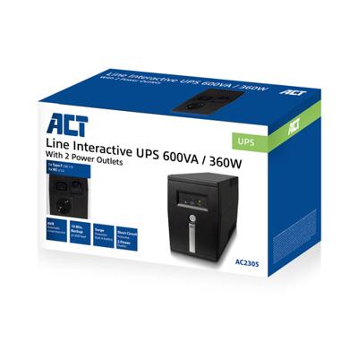 ACT AC2305 UPS 600VA 360W AVR