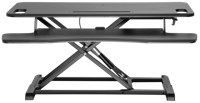 Neomounts NS-WS300BLACK Zit-sta-verhoger Hoogte: 11 tot 51 cm Zwart - thumbnail