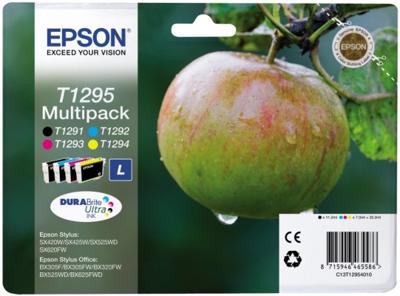 Huismerk Epson T1295 Inktcartridges Multipack (zwart + 3 kleuren)