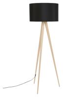 Zuiver Vloerlamp 'Tripod' 151cm, kleur Naturel/Zwart - thumbnail