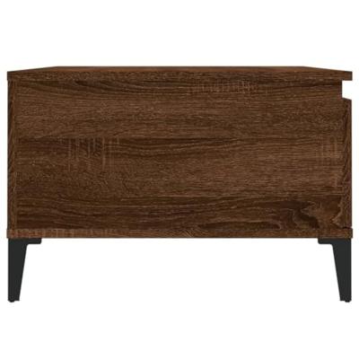 Salontafel 55x55x36,5 cm bewerkt hout bruin eikenkleur